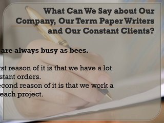 Custom Term Paper Writing