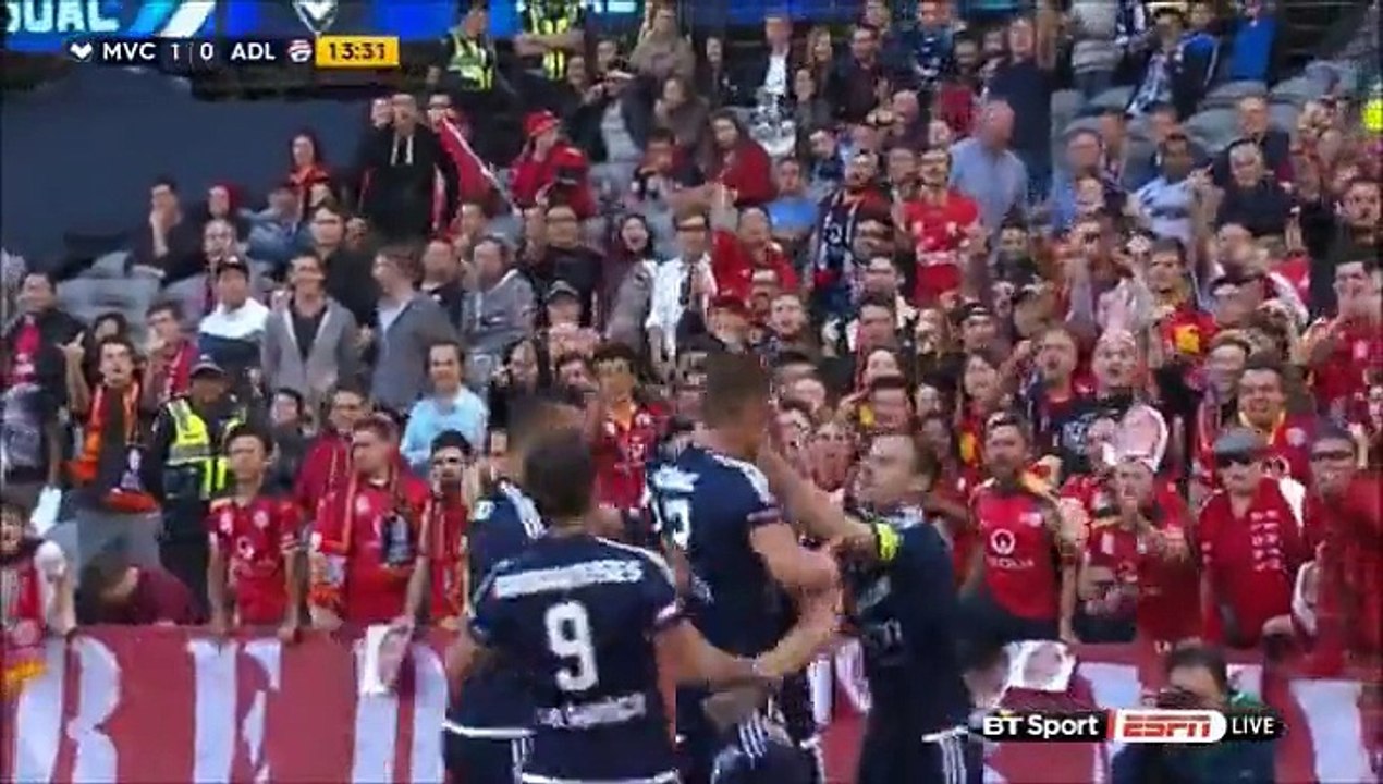1-0 Besart Berisha Penalty Goal Australia  A-League  Regular Season - 28.11.2015, Melbourne Victory 1-0 Adelaide United