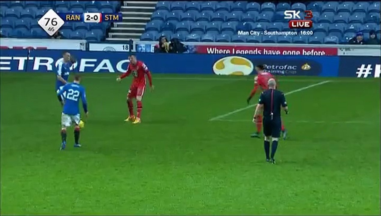 2-0 Kenny Miller Goal Scotland  Challenge Cup  Semifinal - 28.11.2015, Rangers FC 2-0 St. Mirren