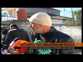 Faturat e ujit mblidhen me policë - Top Channel Albania - News - Lajme