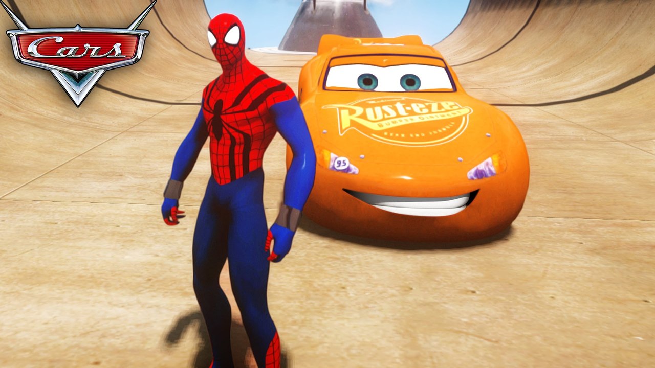 Disney Cars Pixar Spiderman Nursery Rhymes with Lightning McQueen (Songs for Children with Action)