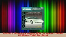 Read  Chiltons Mitsubishi Eclipse 199093 Repair Manual Chiltons Total Car Care PDF Free