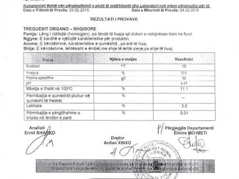 MINISTRI PANARITI MBRON KOMPANINE “LUFRA”, PRODUKTET E QUMESHTIT JANE TE SIGURTA LAJM