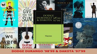 Read  DODGE DURANGO 9899  DAKOTA 9799 Ebook Free