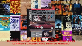 Read  Chiltons Import Car Repair Manual 19891993 Chiltons Import Auto Service Manual Ebook Free