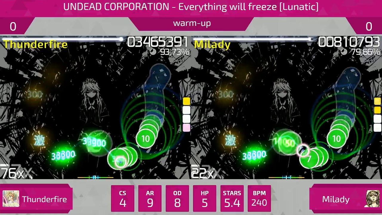 osu! French Duel: Thunderfire vs. Milady (commenté par jyvii et Saizu) (AUTO-RECORD) (2015-11-28 17:05:13 - 2015-11-28 18:53:04)