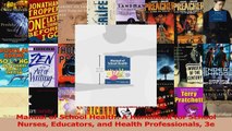 Read  Manual of School Health A Handbook for School Nurses Educators and Health Professionals Ebook Free