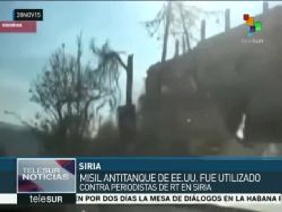 Video revela que reporteros de RT fueron atacados con misil de EE.UU.