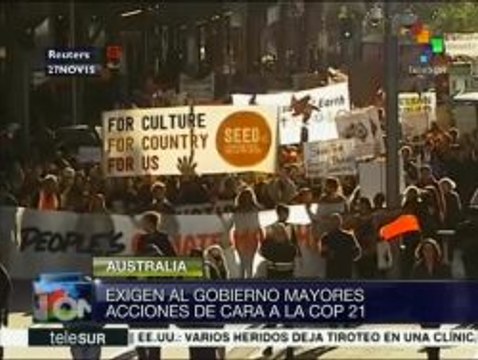 Australia: exigen en Melbourne acciones contra el cambio climático