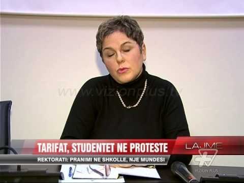 Tarifat, studentët në protestë - News, Lajme - Vizion Plus