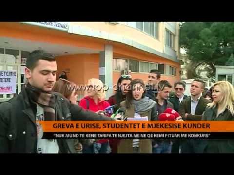 Greva e urisë, studentët e Mjekësisë kundër - Top Channel Albania - News - Lajme