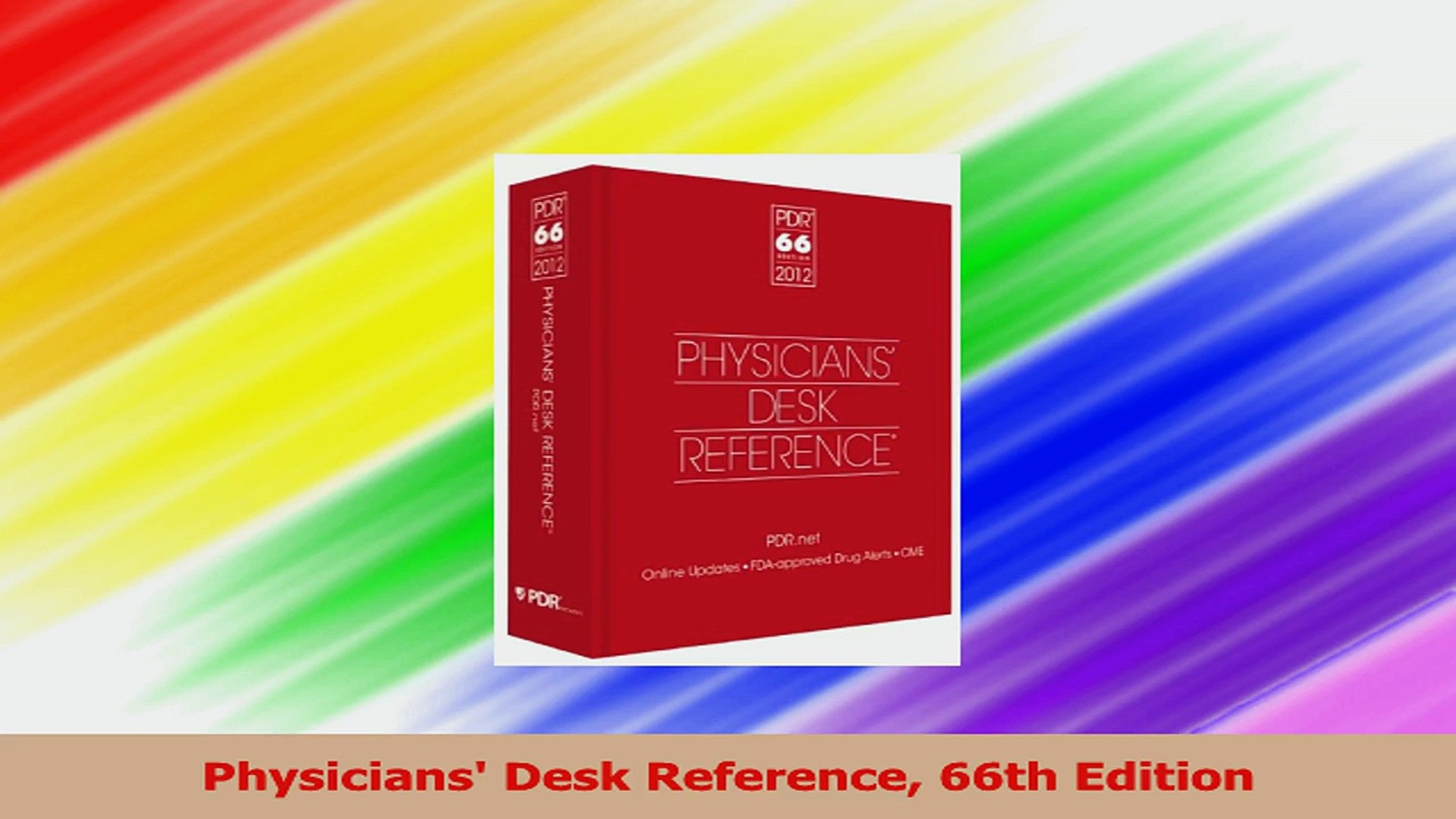 Physicians Desk Reference 66th Edition Download Video Dailymotion