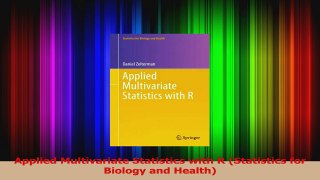 PDF Download  Applied Multivariate Statistics with R Statistics for Biology and Health PDF Full Ebook