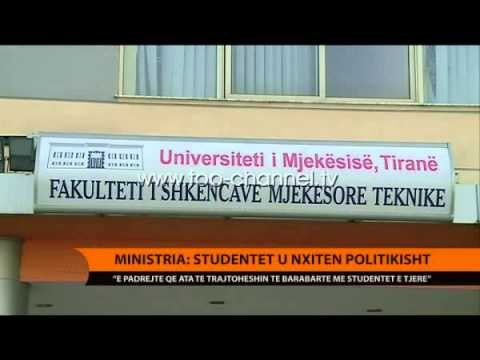 Ministria e Arsimit: Studentët u nxitën politikisht - Top Channel Albania - News - Lajme