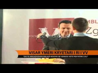 Vetëvendosje, zyrtarisht me kryetar Visar Ymerin - Top Channel Albania - News - Lajme