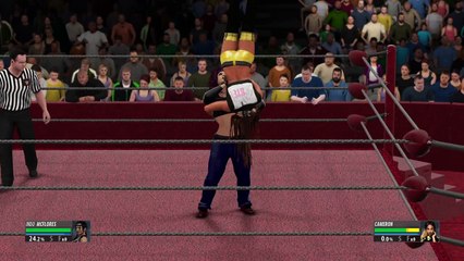 WWE 2K16 indo mcflorez v cameron