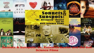 PDF Download  Sonnets  Sunspots Dr Research Baxter and the Bell Science Films Read Full Ebook