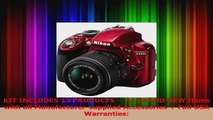 HOT SALE  Nikon D3300 Digital SLR Camera  1855mm G VR Red  55200mm VR DX II AFS Zoom Lens