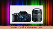 HOT SALE  Canon EOS Rebel T5i Digital SLR Camera with Efs 1855mm Is STM  75300mm Lens