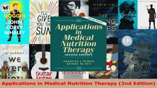 Read  Applications in Medical Nutrition Therapy 2nd Edition EBooks Online