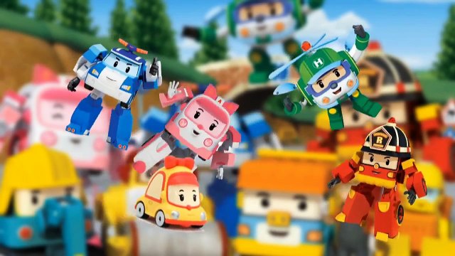 Robocar Poli mini cartoon Family Finger Roy Amber Helly Mini