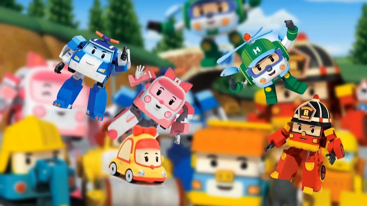 Robocar Poli mini cartoon Family Finger Roy Amber Helly Mini