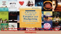 Read  A Practical Guide to Finance and Budgeting Skills for Nurse Managers Second Edition Core Ebook Free