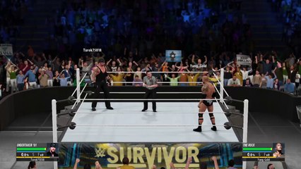 Survivor Series : The Undertaker Vs. The Rock - WEVO Championship match