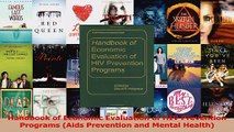 Read  Handbook of Economic Evaluation of HIV Prevention Programs Aids Prevention and Mental Ebook Free