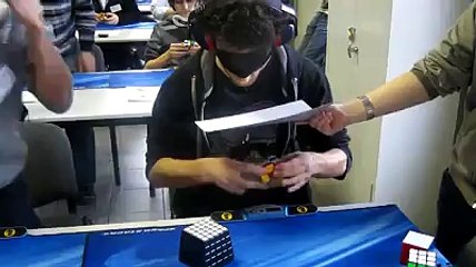 Without seeing Rubik's Cube solver