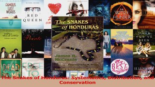 PDF Download  The Snakes of Honduras Systematics Distribution and Conservation PDF Full Ebook
