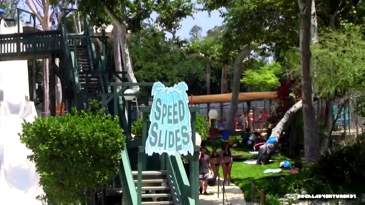 Speed Slide : Left Side (HD POV) - Water Slide at Raging Waters (San Dimas, CA)