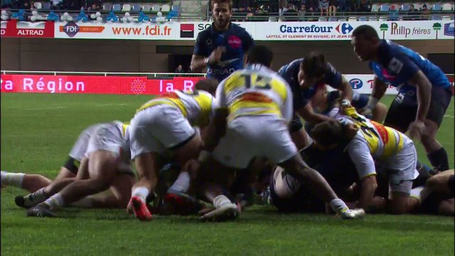 TOP 14 - Montpellier – La Rochelle : 25-20 - ESSAI Gagi BAZADZE (ASR) - Saison 2015/2016