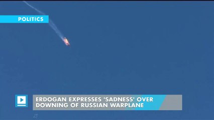 Erdogan expresses 'sadness' over downing of Russian warplane