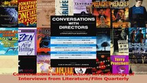 PDF Download  Conversations with Directors An Anthology of Interviews from LiteratureFilm Quarterly Download Online