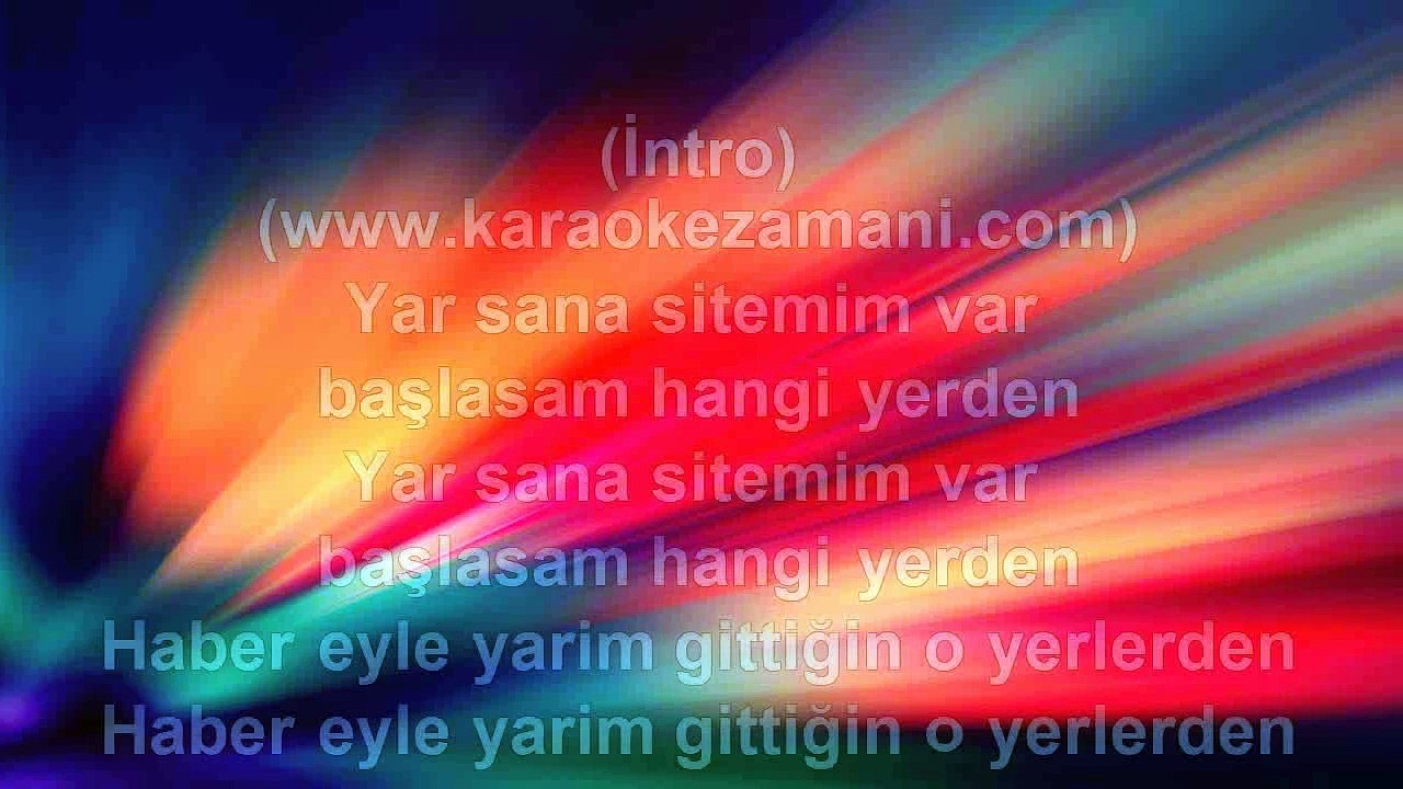 Süreyya - Sitem - 2011 TÜRKÇE KARAOKE
