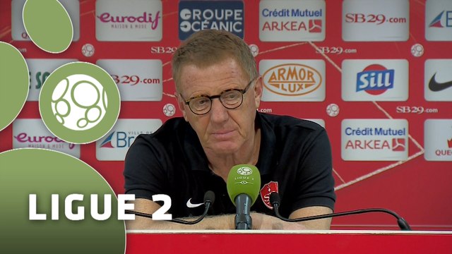 Conférence de presse Stade Brestois 29 - FC Sochaux-Montbéliard (1-0) : Alex DUPONT (BREST) - Albert CARTIER (FCSM) - 2015/2016