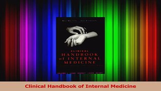 PDF Download  Clinical Handbook of Internal Medicine Download Full Ebook