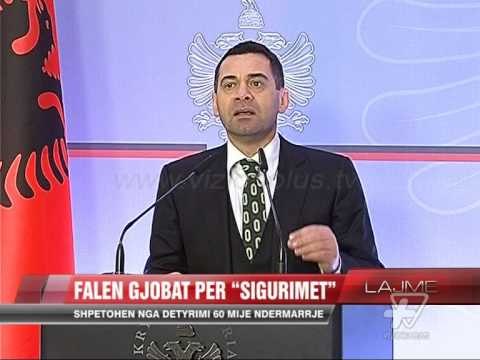 Falen gjobat për “sigurimet” - News, Lajme - Vizion Plus