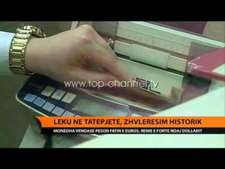 Leku në tatëpjetë, zhvlerësim historik kundrejt dollarit - Top Channel Albania - News - Lajme