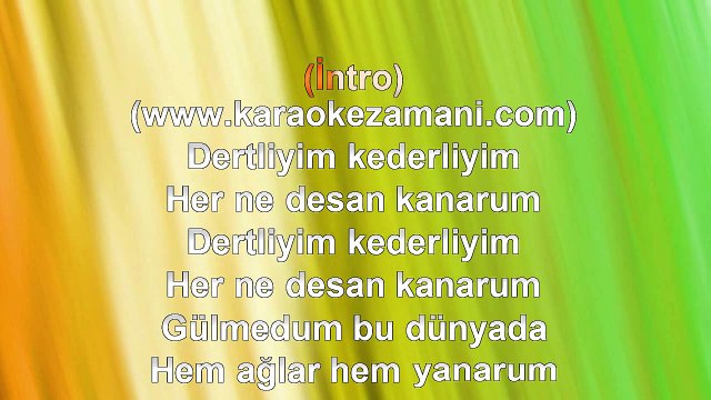 Şevval Sam - Dertliyim Kederliyim - 2008 TÜRKÇE KARAOKE