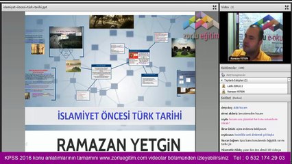 Kpss tarih 2016 konu anlatımı videoları Ramazan Yetgin Zorlu Eğitim yeni dersler