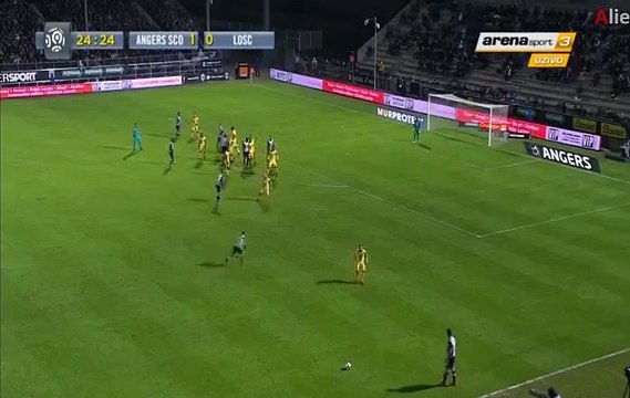 Gilles Sunu Goal - Angers 2 - 0 Lille - 28_11_2015