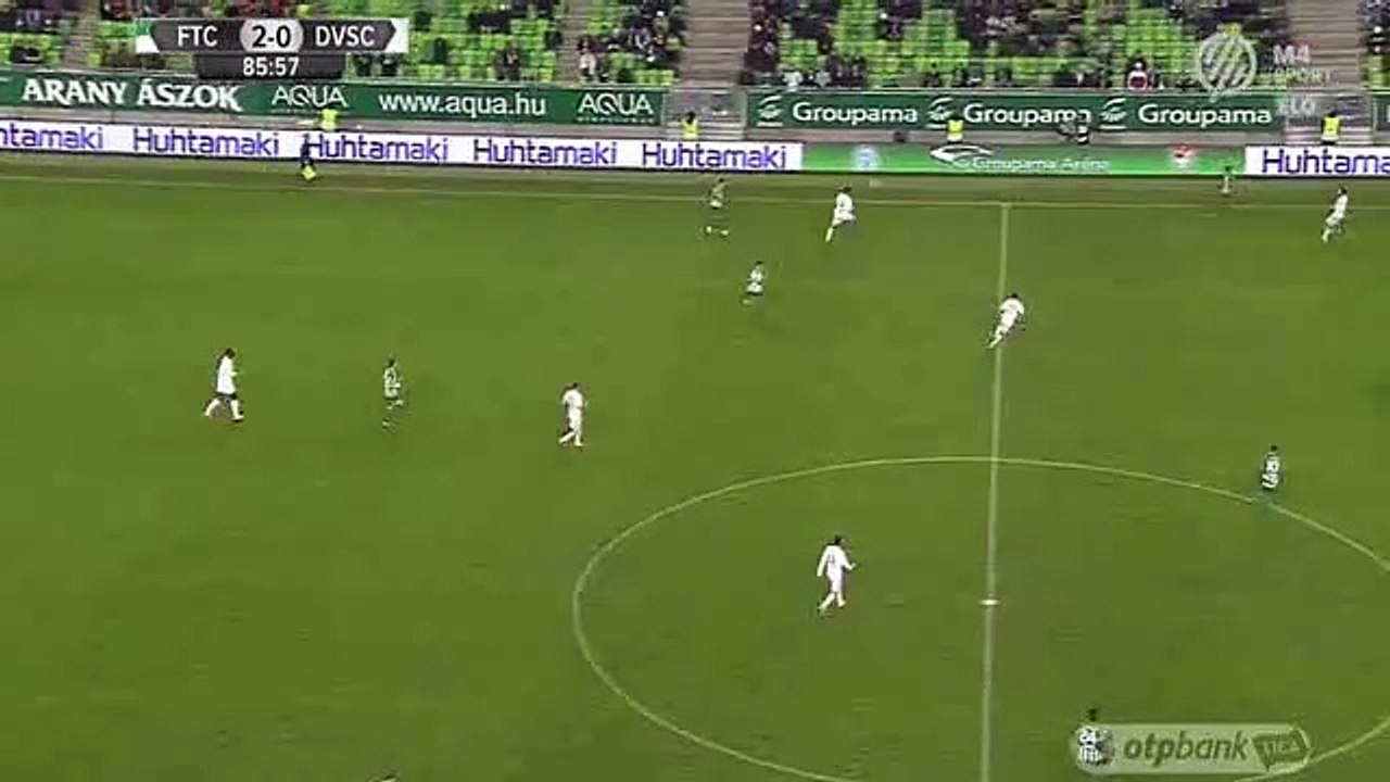 3-0 András Radó Amazing Goal - Ferencváros v. Debrecen 28.11.2015 HD