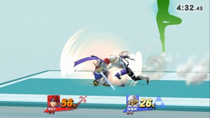 Roy VS Sheik - Super Smash Bros 4