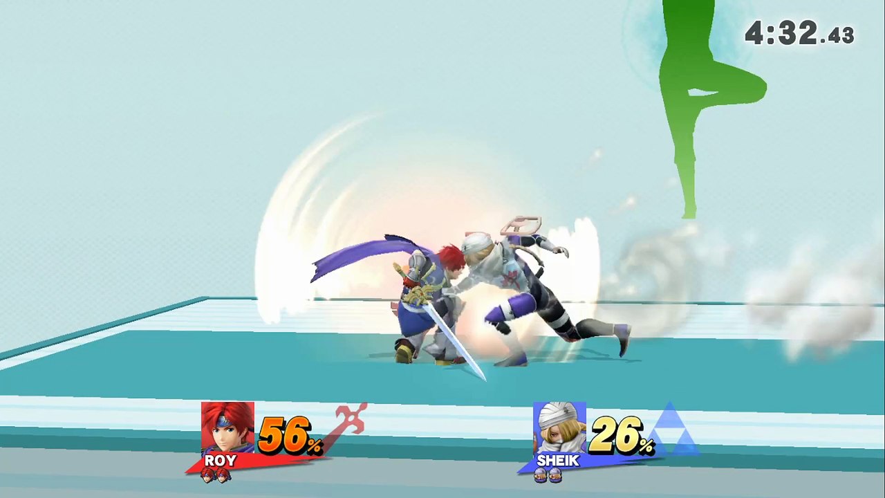 Roy VS Sheik - Super Smash Bros 4