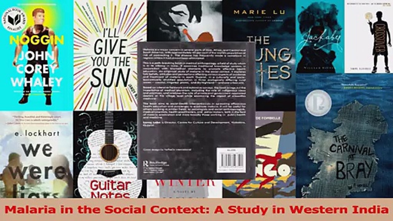 PDF Download  Malaria in the Social Context A Study in Western India Download Online
