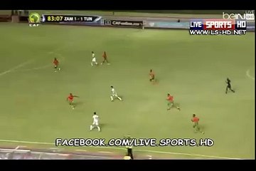 هدف الإنتصار لمنتخب التونسي صحة لاولاد تونس 2 زامبيا 1