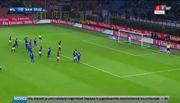 Niang Fantastic Goal AC MILAN 3 - 0 Sampdoria 28-11-2015