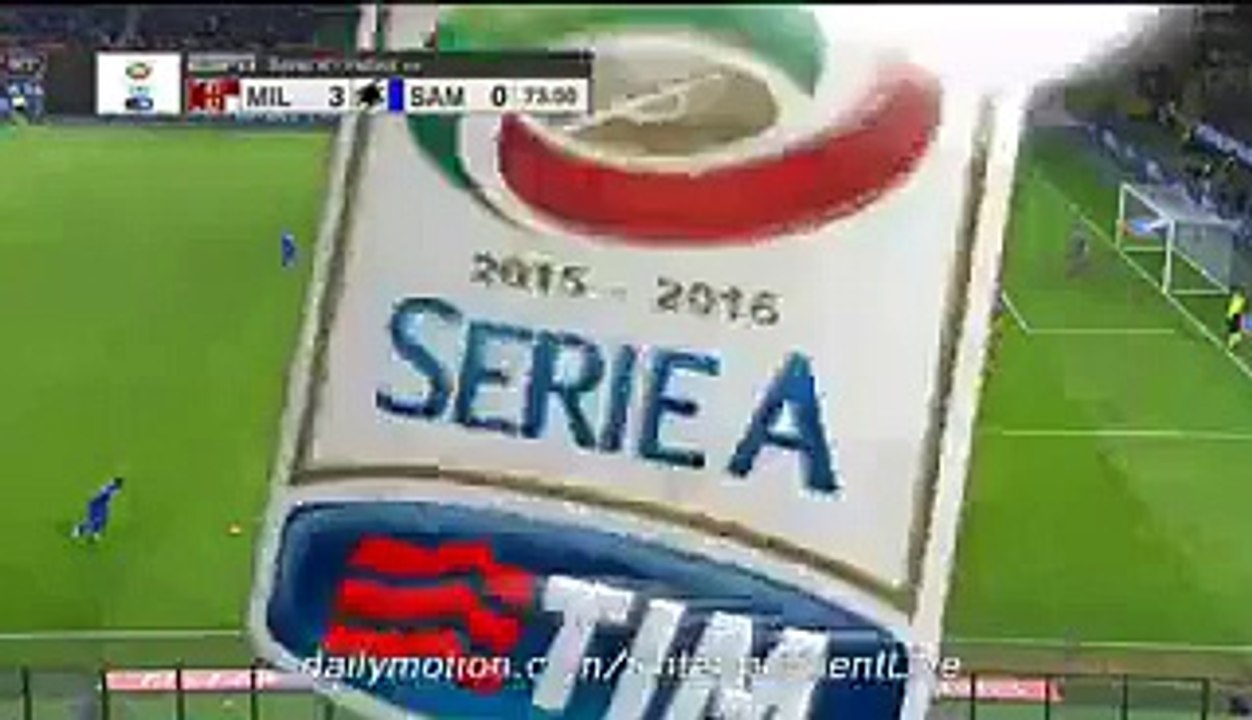 SAMPDORIA Fantastic CHANCE _ MILAN 3-0 SAMPDORIA SERIE A 28.11.2015 HD